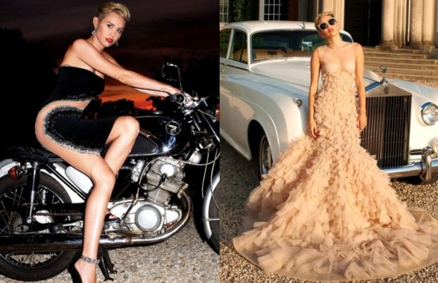 "Ostra" Miley na motorze! (ZDJĘCIA)