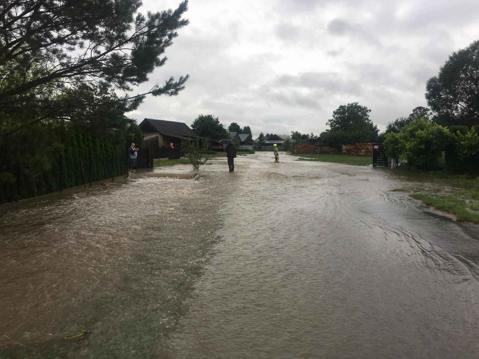 Podtopienia w powiecie biłgorajskim