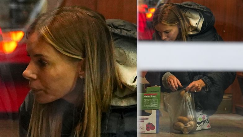 Izabela Janachowska kupuje ziemniaki