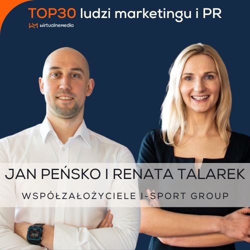 Jan Peńsko i Renata Talarek z i-Sport Group.