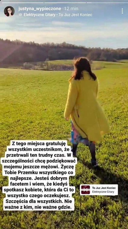 Justyna komentuje rozstanie z mężem