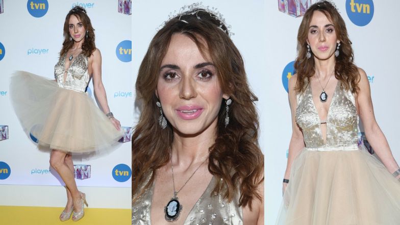 Marianna Schreiber na ściance "Top Model"