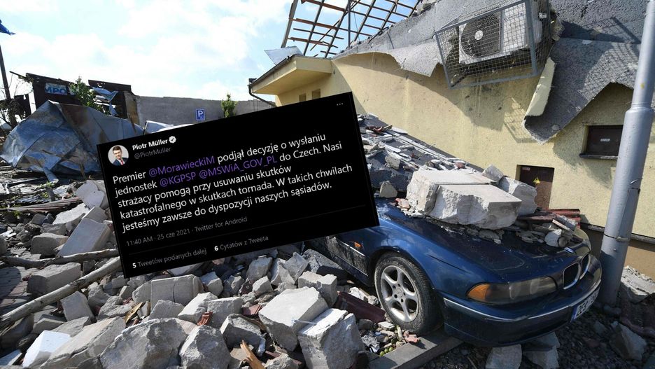 Czechy po tornadzie. Będzie pomoc? Jest decyzja rządu