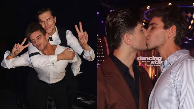 Michał Kassin całuje się z chłopakiem