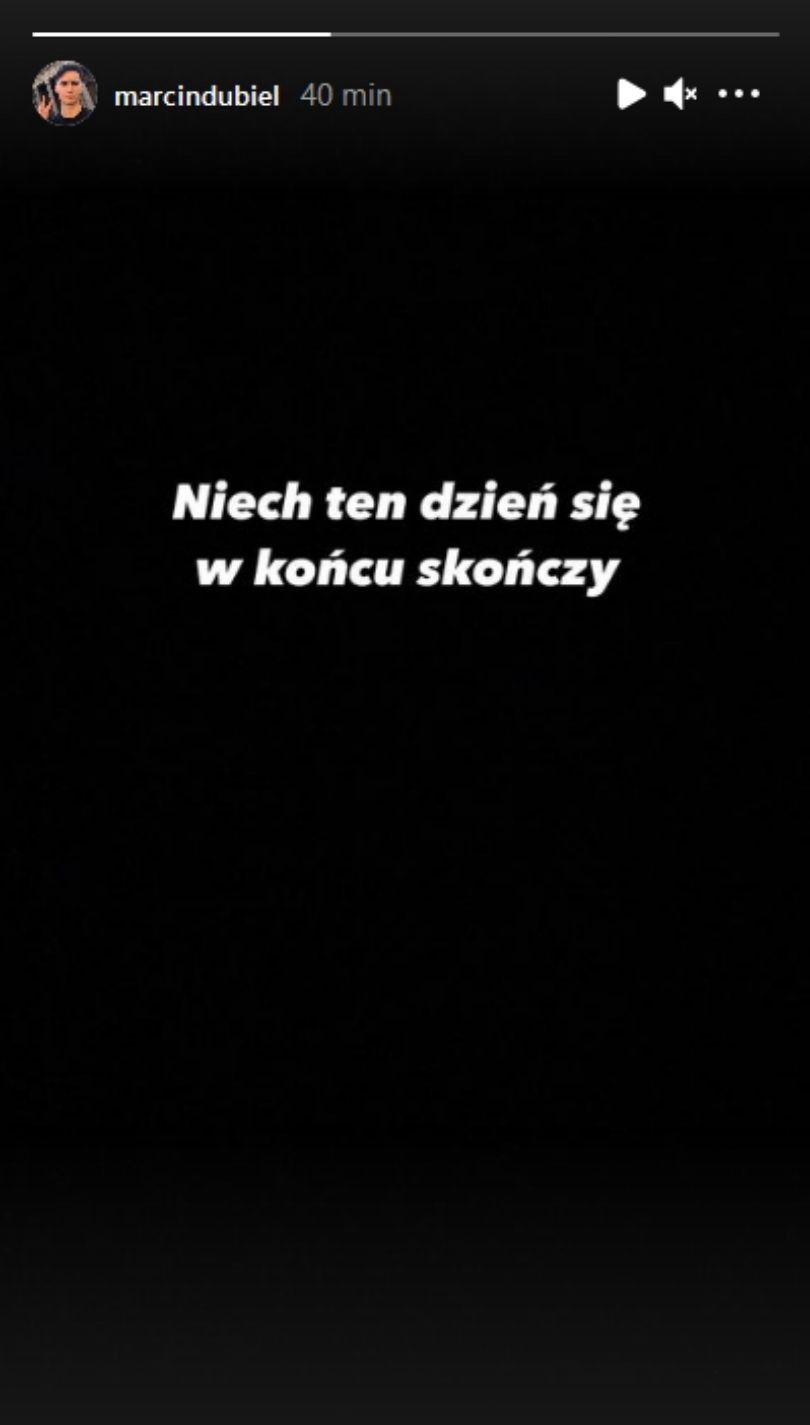Marcin Dubiel pokazał zakrwawioną twarz na Instagramie