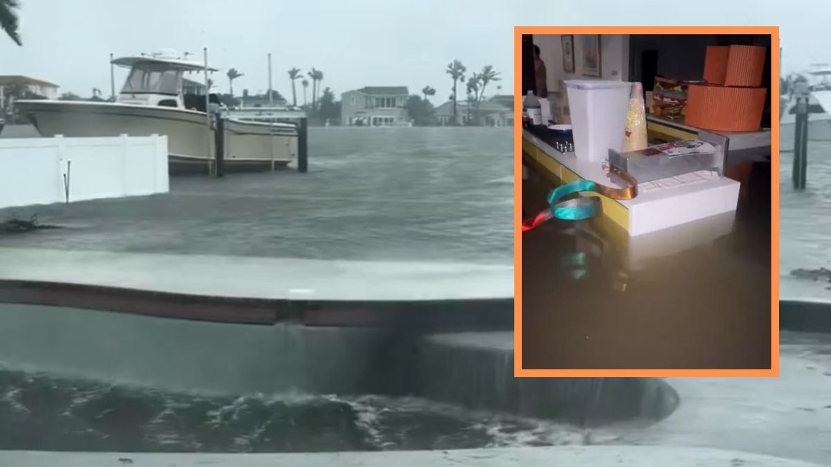 Huragan Helene. Mężczyzna pokazał nagranie przed i po