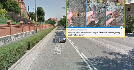 Ludzkie kości na świdnickiej ulicy. Znaleziono je podczas remontu