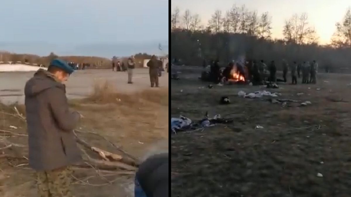 Rezerwiści mieszkają w polu bez jedzenia i wody