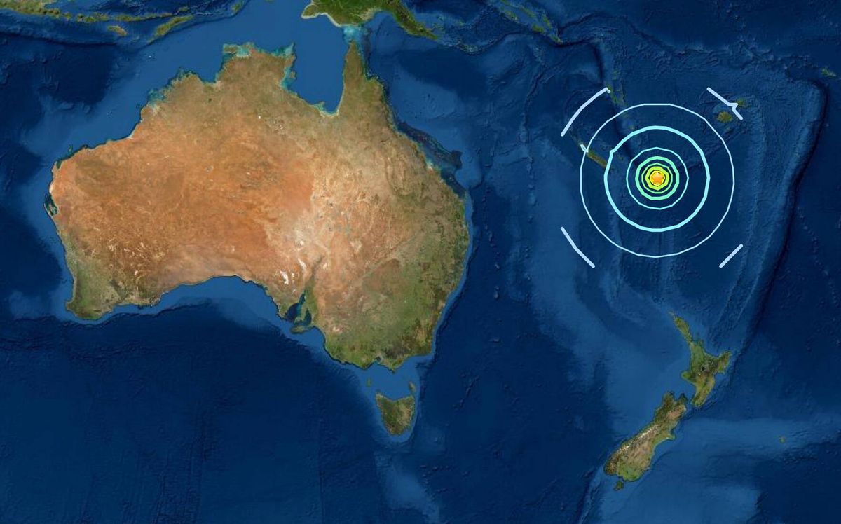 Australia. Dwa silne wstrząsy. Ostrzeżenie przed tsunami