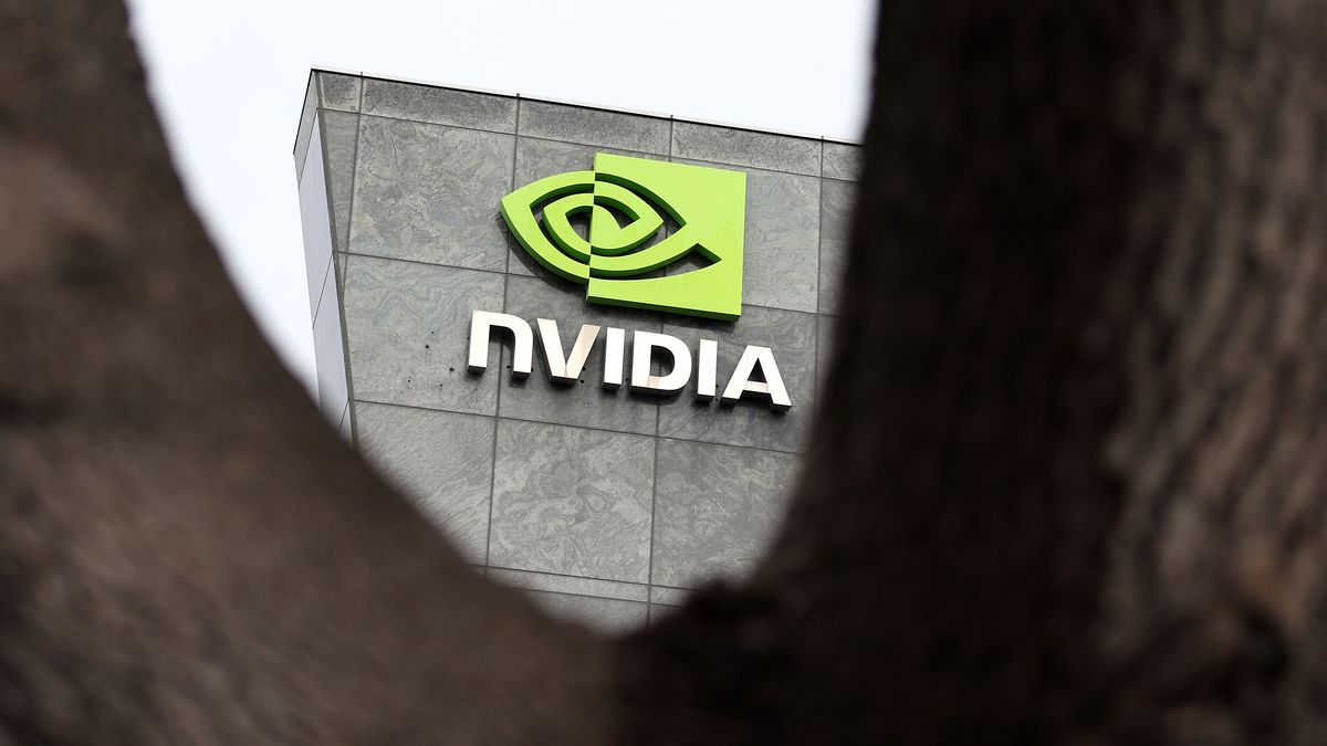 SANTA CLARA, CALIFORNIA - FEBRUARY 05: A sign is posted at Nvidia headquarters on February 05, 2024 in Santa Clara, California. Shares of Nvidia stock hit record highs on Monday after analysts increased their outlook on company. (Photo by Justin Sullivan/Getty Images)