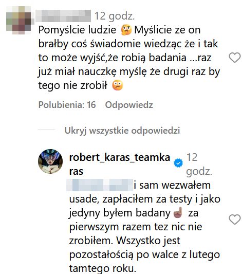 Robert Karaś odpowiada na pytania internautów