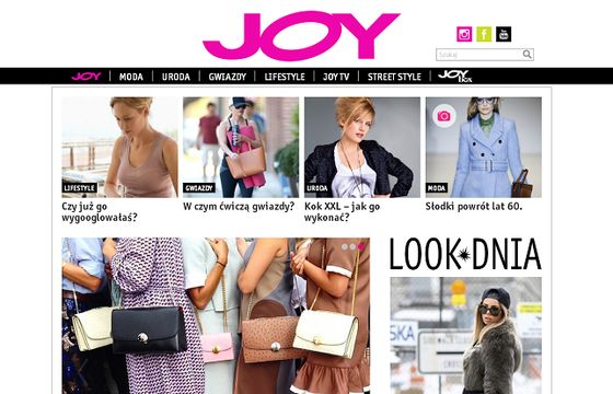 Magazyn „Joy” ma własny serwis internetowy