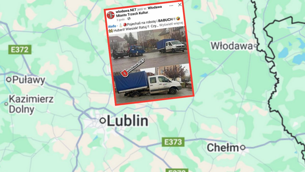 Dwa samochody utknęły w fontannie