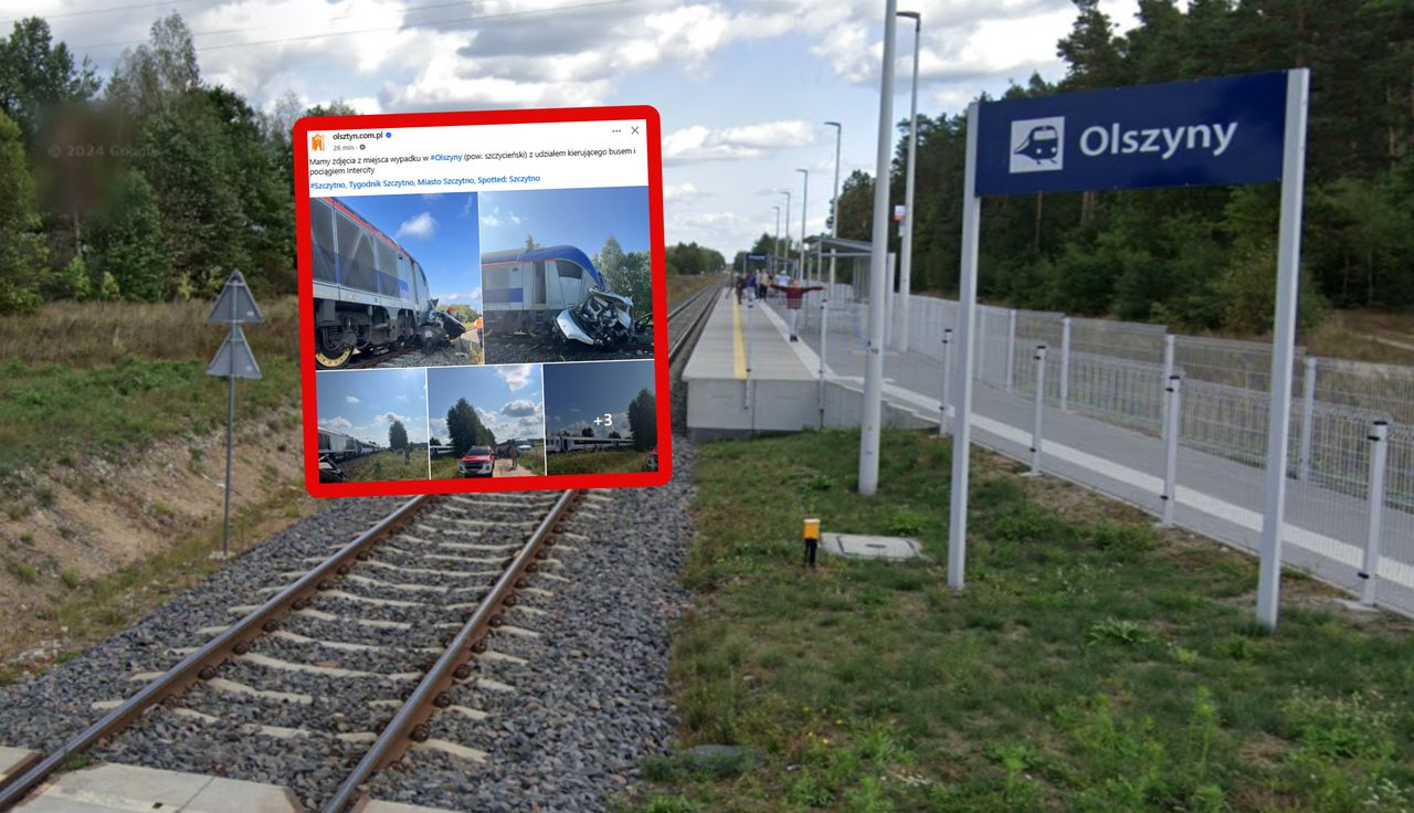 Tragedia pod Szczytnem. Zderzenie "dostawczaka" z pociągiem