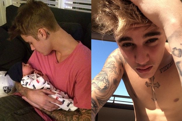 Justin Bieber pozuje z niemowlakiem! (FOTO)