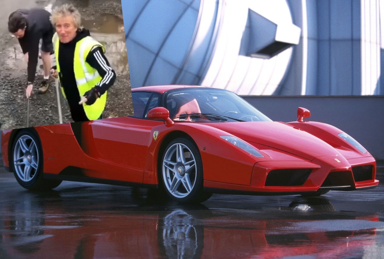 Rod Stewart nie chciał jeździć swoim ferrari po dziurach, więc zamienił mikrofon na łopatę