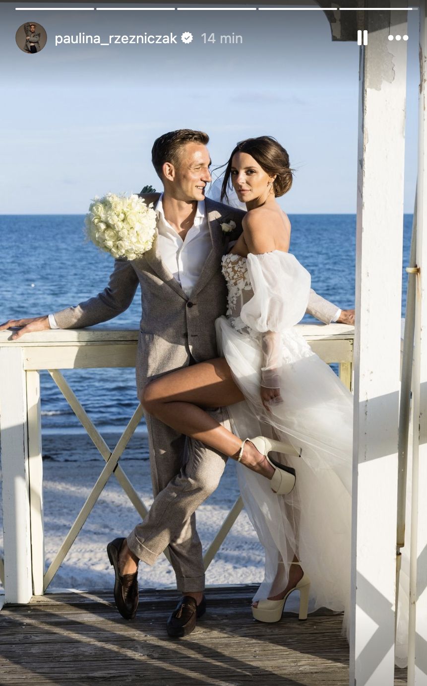 Jakub i Paulina Rzeźniczakowie świętują rocznicę ślubu