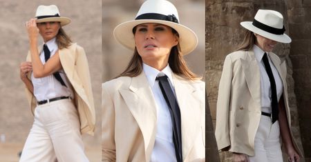 Melania Trump zwiedza piramidy przebrana za Michaela Jacksona