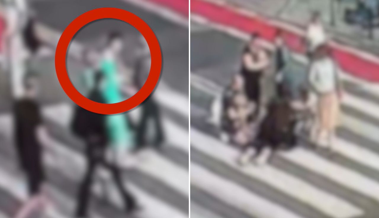 Stracił przytomność. Atak na 20-letniego Ukraińca. Nagranie z Warszawy