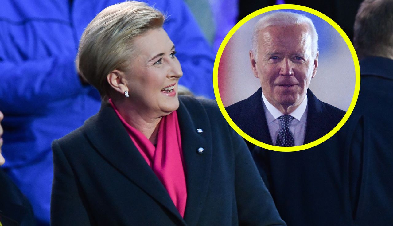 Joe Biden nagle zaczął mówić do Agaty Dudy. Niesamowite słowa!