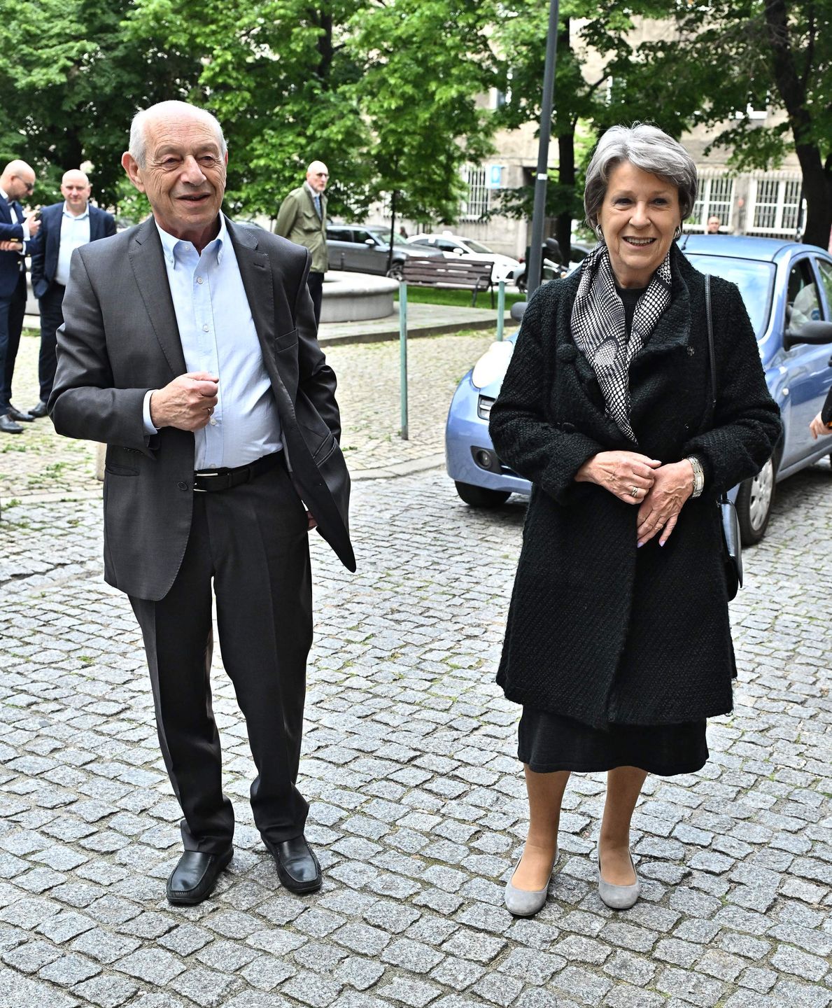 Irena Eris z mężem