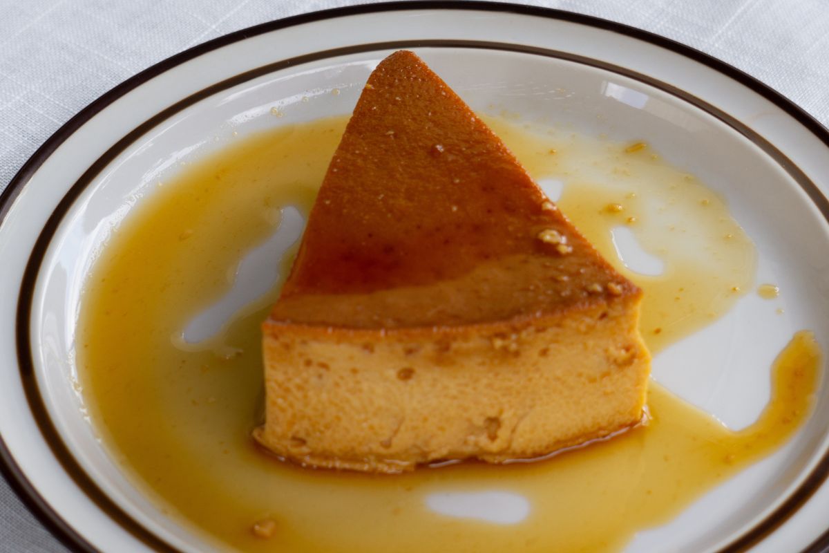 A caramel dessert practically makes itself