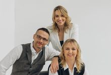 Od lewej: Ł. Grabczyński, I. Sakowicz,  I. Nawrocka-Kilinowska