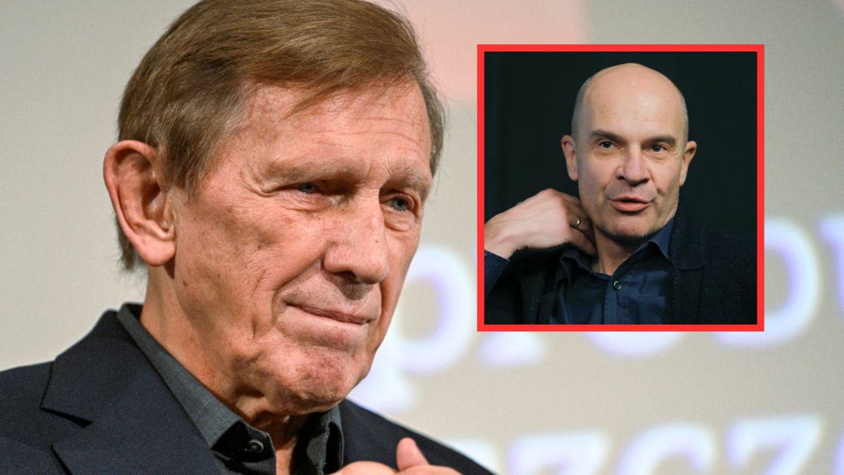 Jan Englert żegna Piotra Cieplaka.