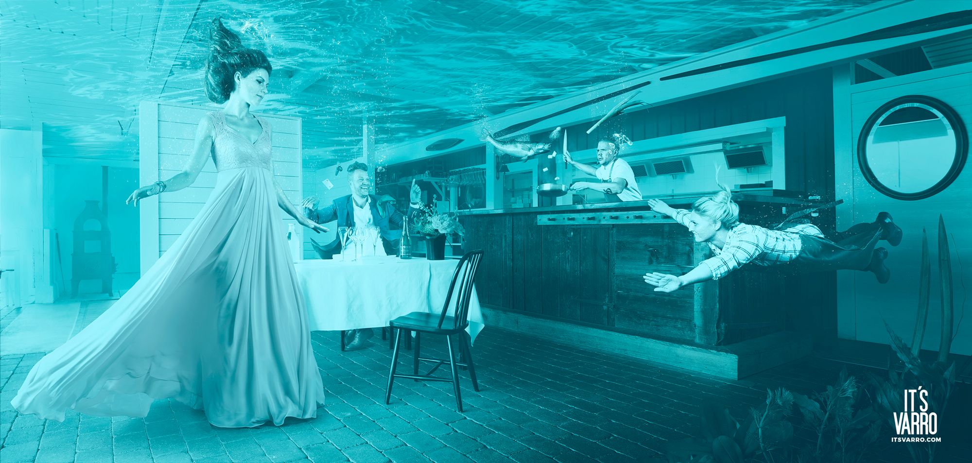 Jak zrobić zdjęcie reklamowe dla „podwodnej” restauracji? 10