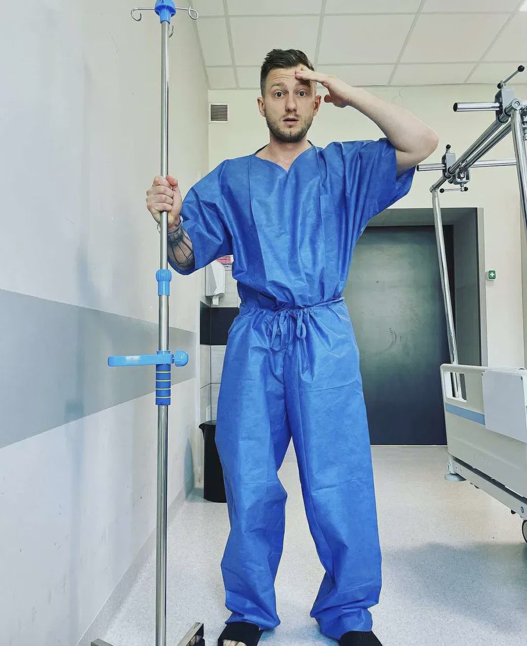 Albert Lorenz po wypadku w "Ninja vs Ninja"