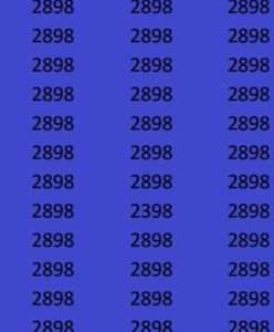 Znajdź liczbę 2398. Tylko geniusz zrobi to w mniej niż 20 sekund