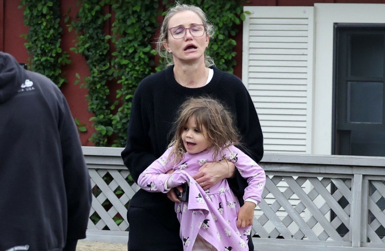 Cameron Diaz with her daughter Raddix