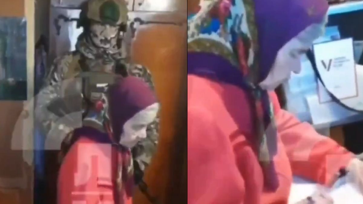 Mieszkańcy okupowanych miejscowości głosują pod okiem uzbrojonych żołnierzy