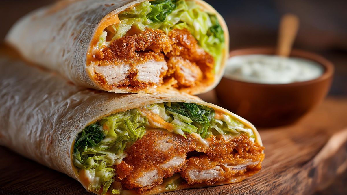 Crispy chicken wrap
