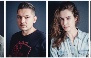 Łukasz Dziedziński, Arkadiusz Leszko, Karolina Mann i Krzysztof Dębski w Chimney