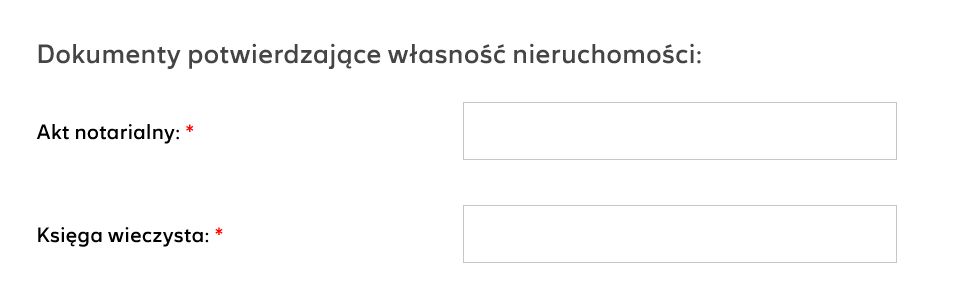 Formularz online do zgłoszenia się do programu "Nasz nowy dom"