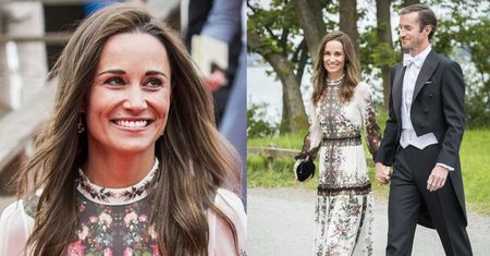 Elegancka Pippa Middleton z mężem na weselu w Sztokholmie (ZDJĘCIA)