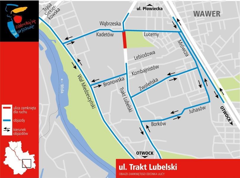 Trakt Lubelski znów nieprzejezdny