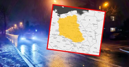 Ostrzeżenia zaczną obowiązywać w nocy. Pół Polski na pomarańczowo