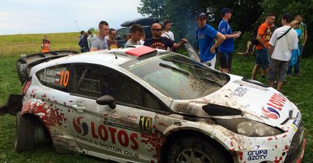 Robert Kubica urwał koło – Rajd Polski