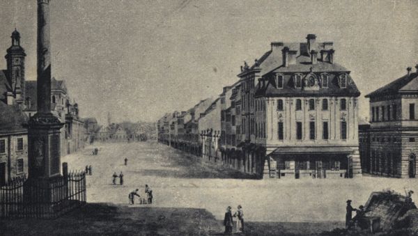 Krakowskie Przedmieście, początek XIX wieku
