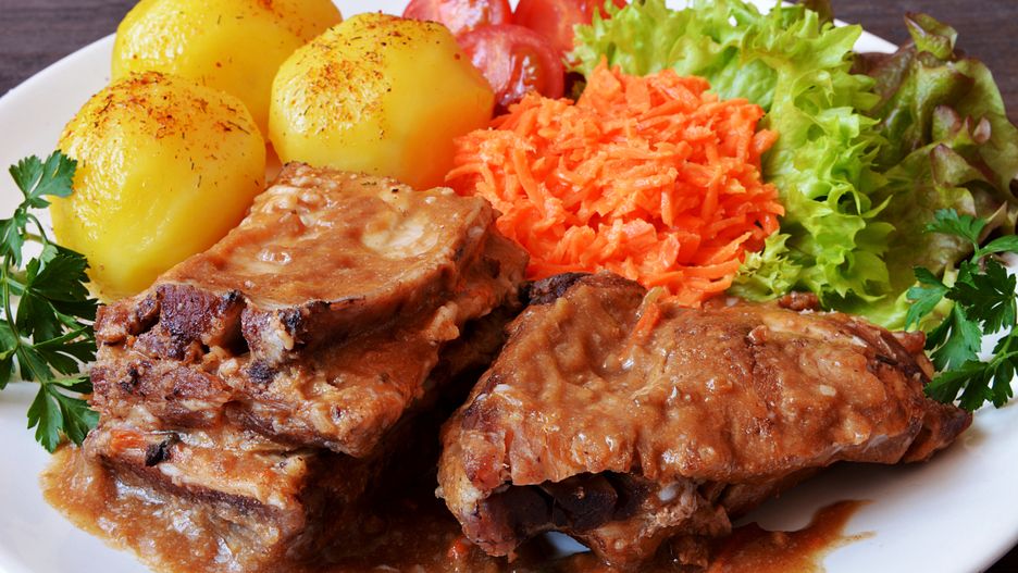 Żeberka w słodkiej marynacie