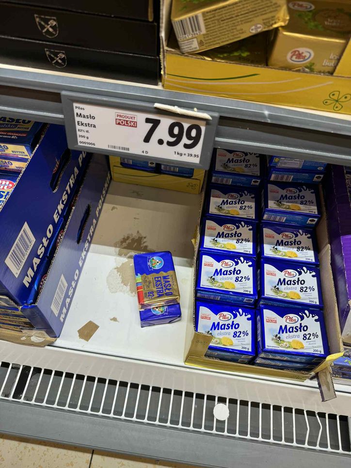 Cena masła w Polsce