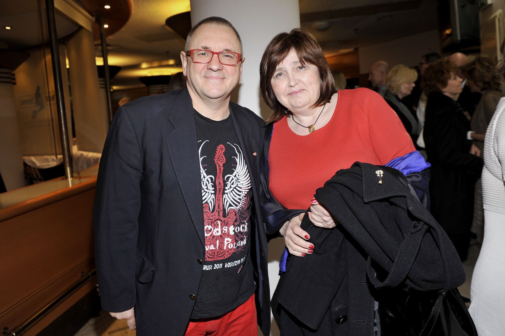Jerzy Owsiak i Lidia Niedźwiedzka-Owsiak