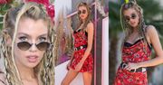 Coachella 2019: Stella Maxwell rozchyla usta i eksponuje szczupłe nogi