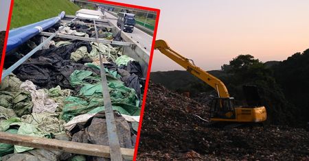 46 ton odpadów zatrzymanych na granicy. Interwencja służb