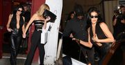 Kendall i Kylie Jenner w ŚMIAŁYCH kreacjach strojach czmychają przed paparazzi po imprezie Hailey Bieber