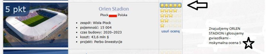 Orlen Stadion im. Kazimierza Górskiego w Płocku został nominowany w konkursie