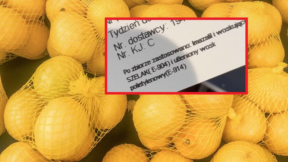 Kupujesz cytryny? Na skórce może znajdować się "prawdopodobnie rakotwórcza" substancja