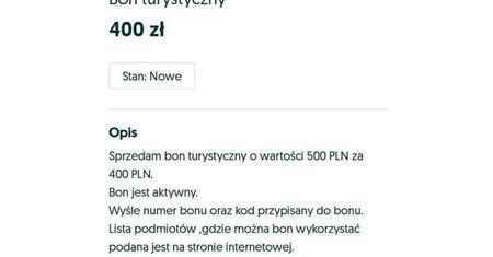 „Sprzedam bon turystyczny”. Czy można sprzedać bon na wakacje? Jaka grozi kara?